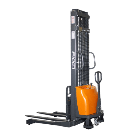 EKKO EA15A-138 3300lbs. Semi-Electric Straddle Stacker